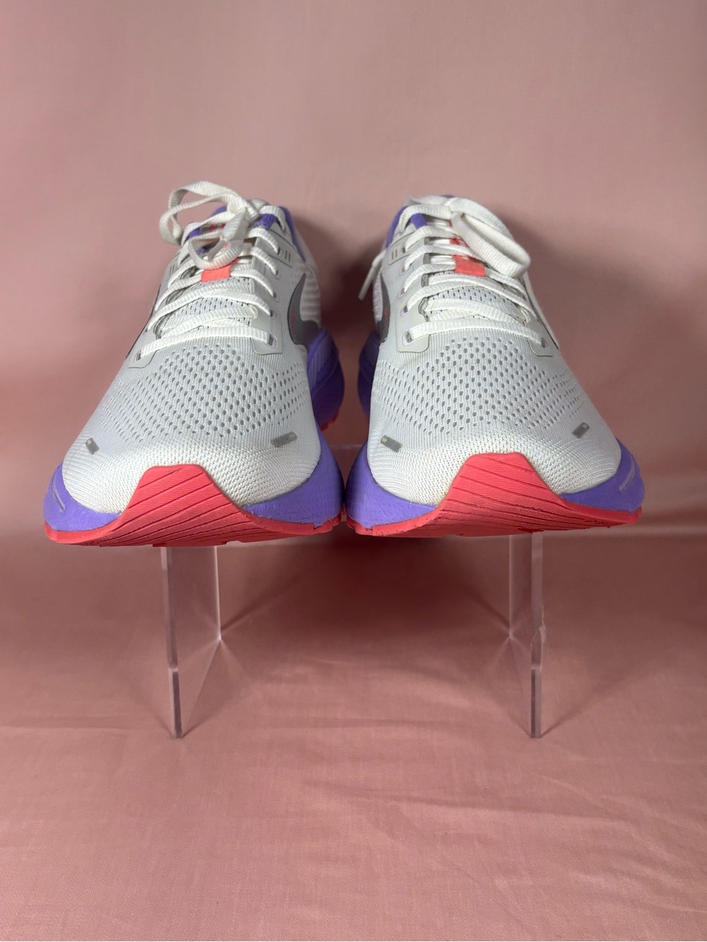 Brooks Adrenaline GTS 22 White/Coral/Purple Women's Running Sneaker Size 12 - Picture 10 of 16
